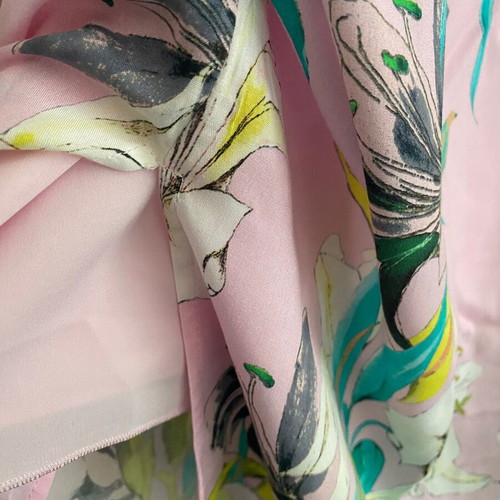 Sisley printed midi dress with floral pattern