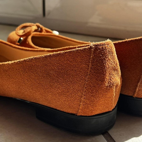 Sagiakos ballerinas new, leather, brown-orange, size 39
