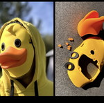 Duck mask new, printed