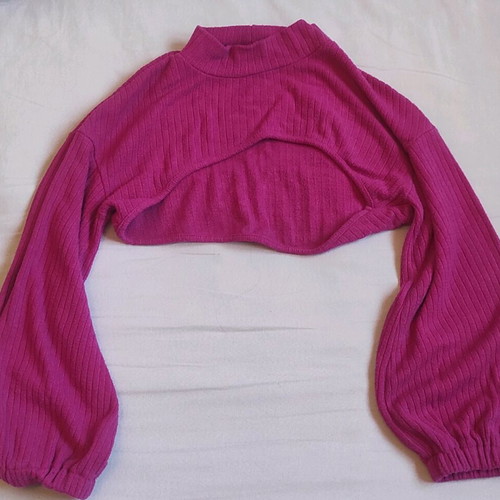 Fuchsia two-piece blouse ALE like new, size Small