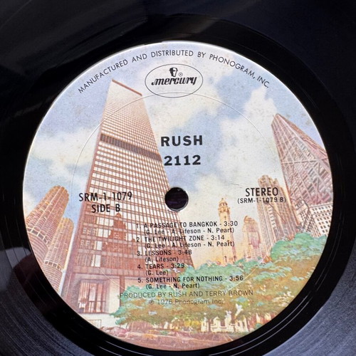 Rush 2112 LP used, 1st US 1976 rock album