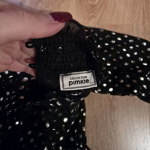 Pimkie blouse new, black with gold details