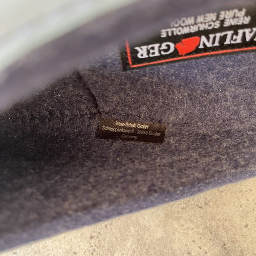 Haflinger wool slippers unisex new, size 38, blue