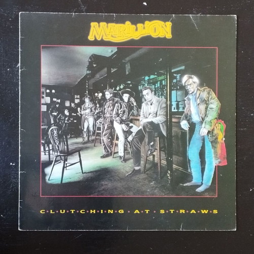 Marillion Clutching at Straws vinyl record used, rock