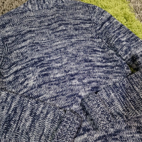 Papaya UK midaxi cardigan used, size M, blue and white
