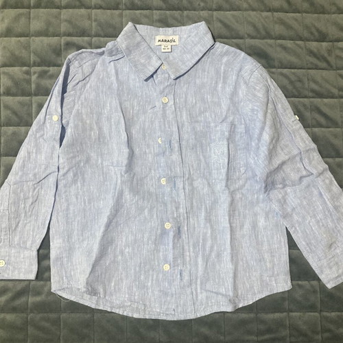 Marasil boys' shirt like new, turquoise, size 104 cm, 4 years