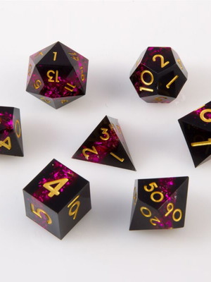 Dice set for Dungeons & Dragons with pouch new