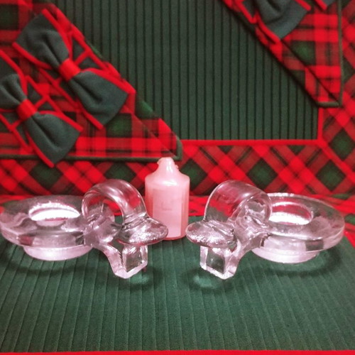 Kosta Boda Julbock candlesticks by Bertil Vallien new