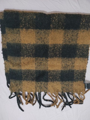 Κασκόλ H&M Divider, μαύρο και καφέ