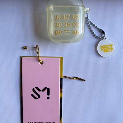 NCT 127 Neo Zone Clear AirPods Case with Keyring and Exclusive Jungwoo Photo Tag