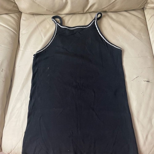 Women's black tank top with sequins, size Medium