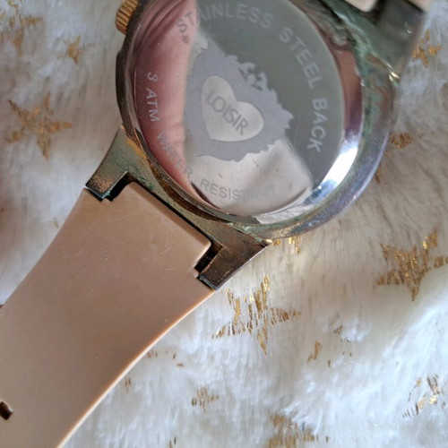 Loisir watch used, beige with thick strap
