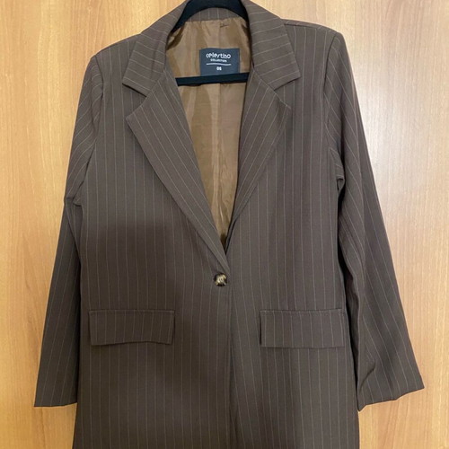 Celestino women's striped suit new, beige and brown