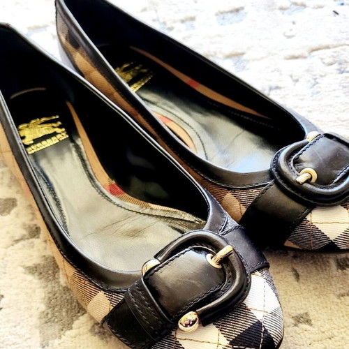 Burberry ballerinas new, leather, size 39, signature check pattern