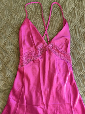 Hunkemöller satin and lace nightdress like new, pink, size M