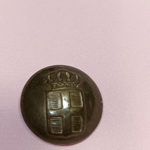 Military button insignia used, bronze