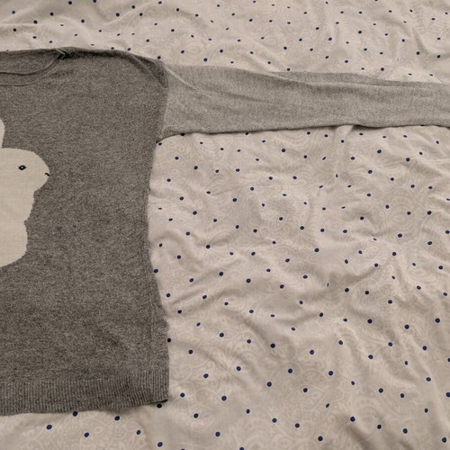 Oysho jumper like new, white and grey, size M