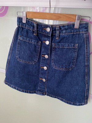 Bershka denim skirt blue new, size XXS