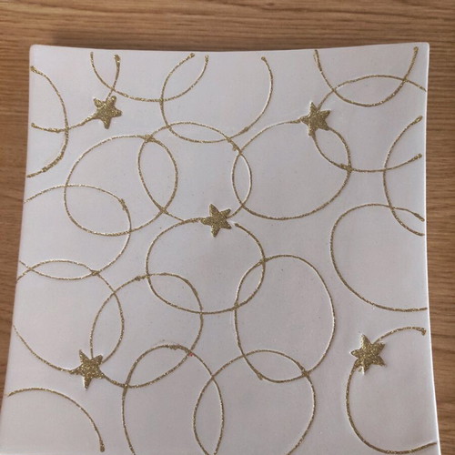 Christmas plate like new, ceramic