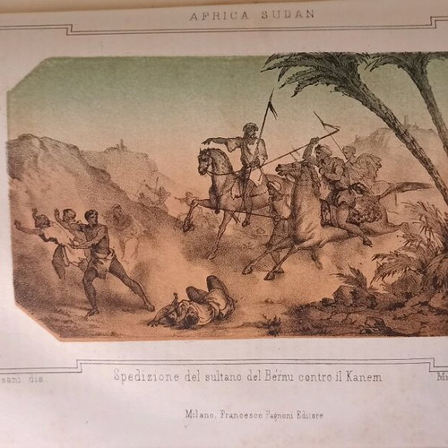 Βιβλίο γεωγραφικός άτλας 1863 μεταχειρισμένο, ιταλική γλώσσα, 1086 σελίδες