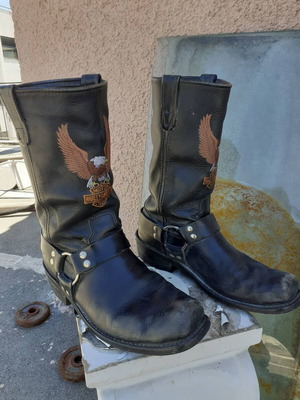 Harley Davidson boots used, black, size 43
