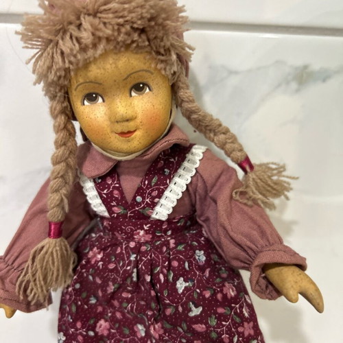 Ceramic doll from Germany 1970s like new