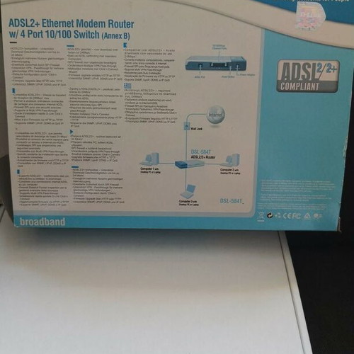 D-Link ADSL2+ Annex Router like new