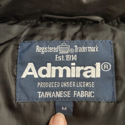 Admiral sleeveless short jacket new, black, size M