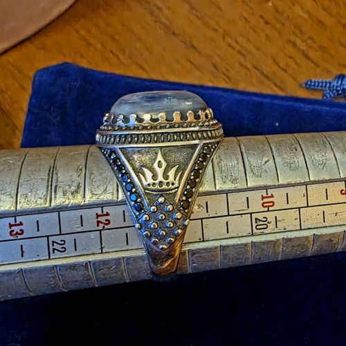 Men's Silver Ring 925 with Natural Pietersite, Handmade, New