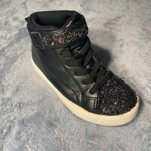 Children's leather boots size 27 like new, black