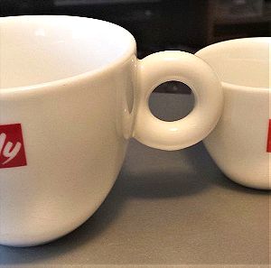 Αυθεντικές κούπες illy για Cappuccino(μεγάλες) και Espresso(μικρές)
