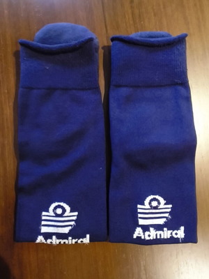 Admiral football socks new, size 35-38, blue