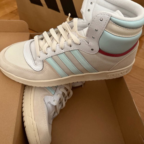 Adidas Top Ten new sneakers size 44 beige and turquoise