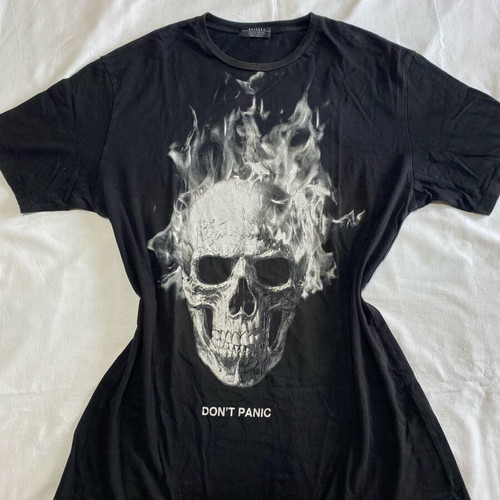 Bershka men's t-shirt set used, black, size XL