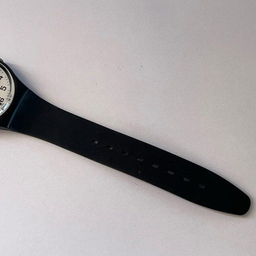Swatch classic black watch used