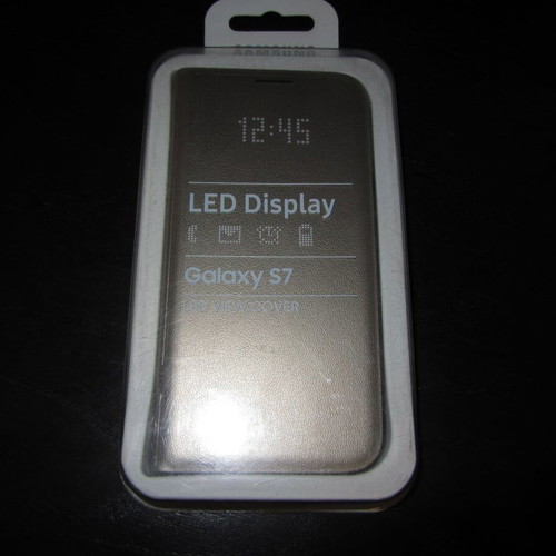 Samsung Galaxy S7 LED View Cover χρυσό καινούργιο σφραγισμένο