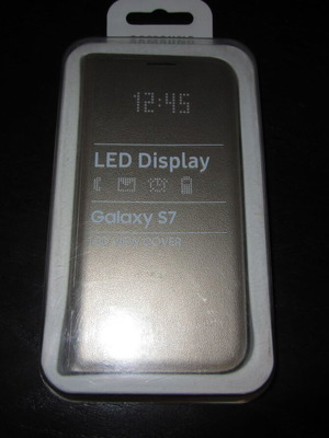 Samsung Galaxy S7 LED View Cover χρυσό καινούργιο σφραγισμένο