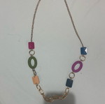 Necklace like new, multicolored