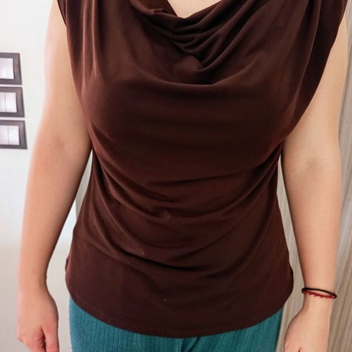 Creative Design Works women's brown top size Large like new