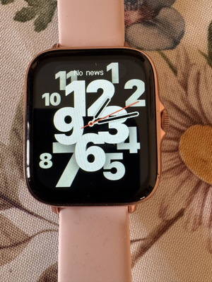 TurboX Smartwatch Tempus S II HR pair like new, pink and black