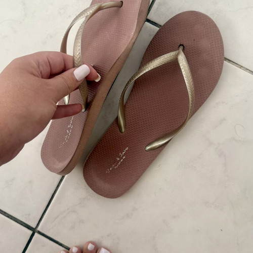 Beach and Swim women's flip flops dusty pink purple size EU38