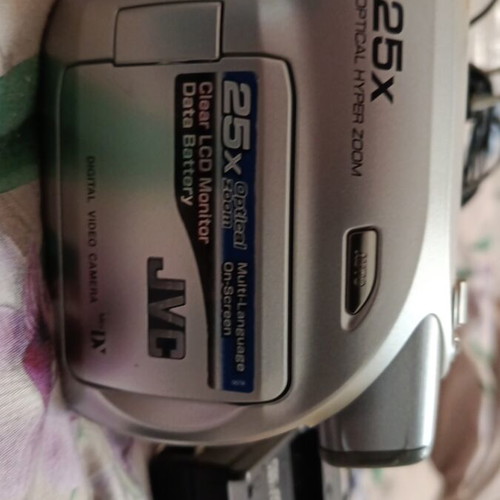 JVC GR D320E video camera used, includes cables and accessories