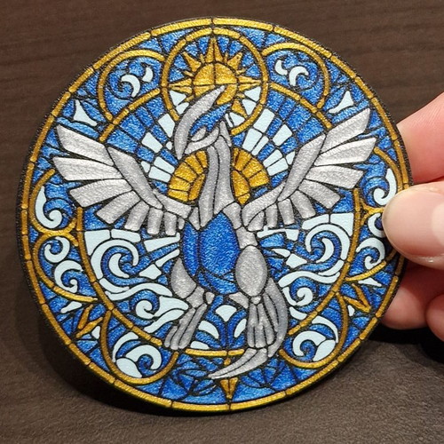 Pokemon 3D printed circular coasters set of 4 new