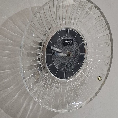 Hoya Lofty Crystal Clock vintage, like new, Japan 1970s-80s