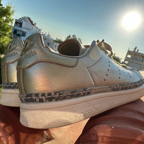 Adidas Stan Smith new bold sneakers size 36 2/3, like new, gold leather