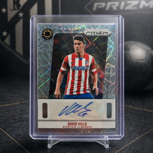 David Villa Panini Prizm Autograph Card Atlético de Madrid new