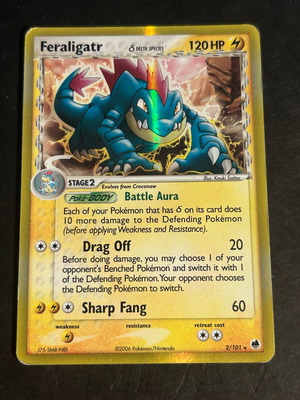 Feraligatr δ Delta Species EX Dragon Frontiers Pokémon card