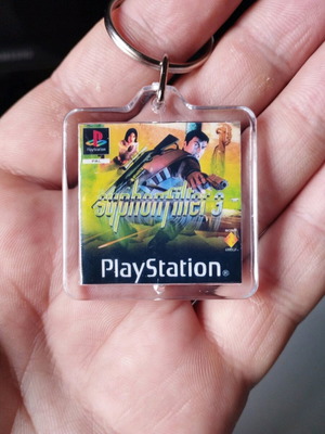 Syphon Filter 3 PS1 keychain new acrylic