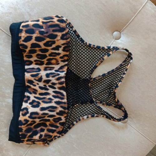 Yamamay bikini top new, black and brown, mesh detail