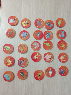 Pokémon tazos pack of 106 used